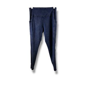 Offline Aerie High Waist Full Length in Blue Acid Wash Size XL